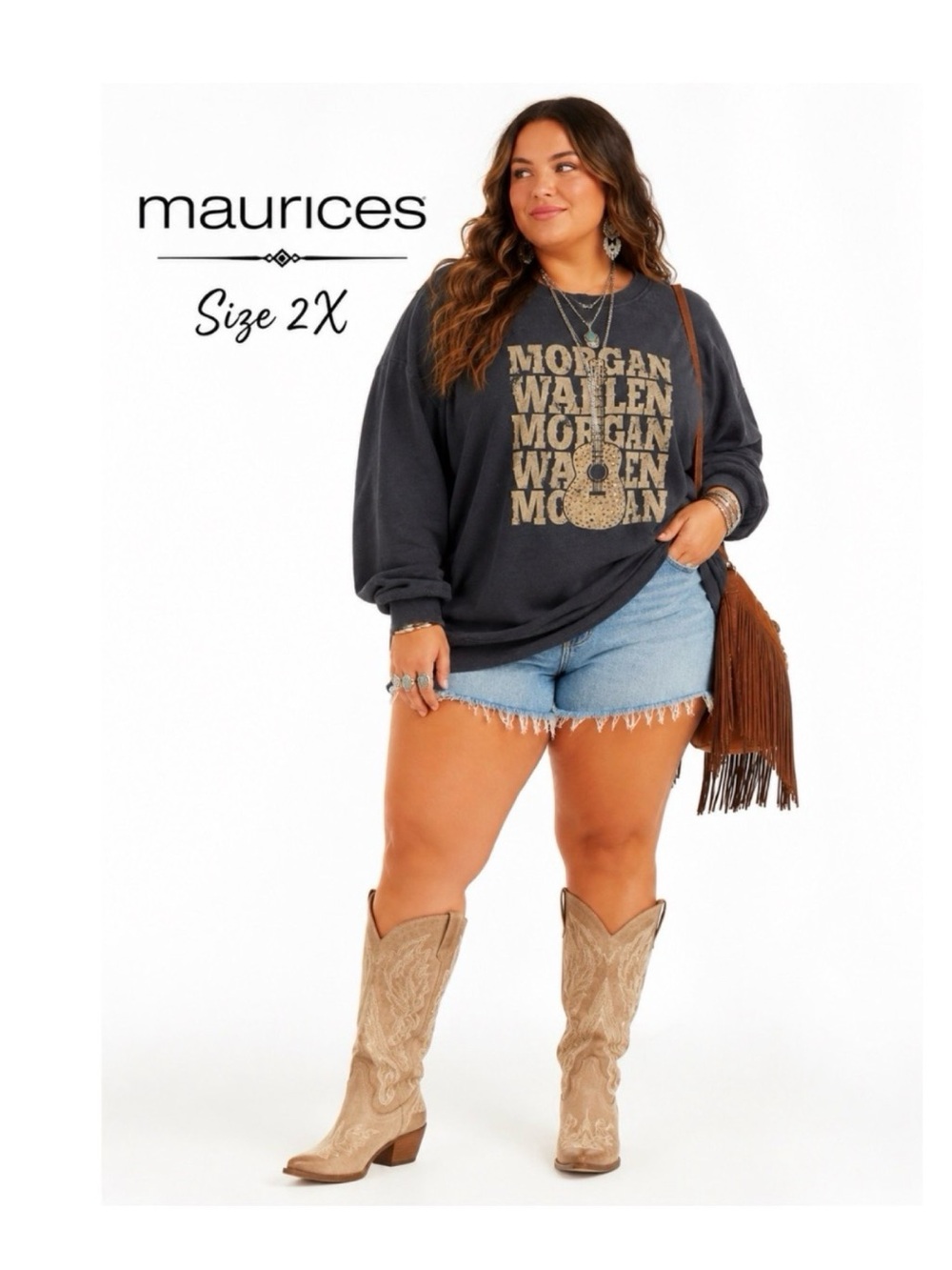 MAURICES Morgan Wallen Graphic Sweatshirt Size 2X New!